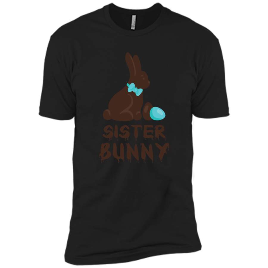 Chocolate Easter Sister Funny Bunny Family Couples T Shirt Next Level Premium Short Sleeve Tee