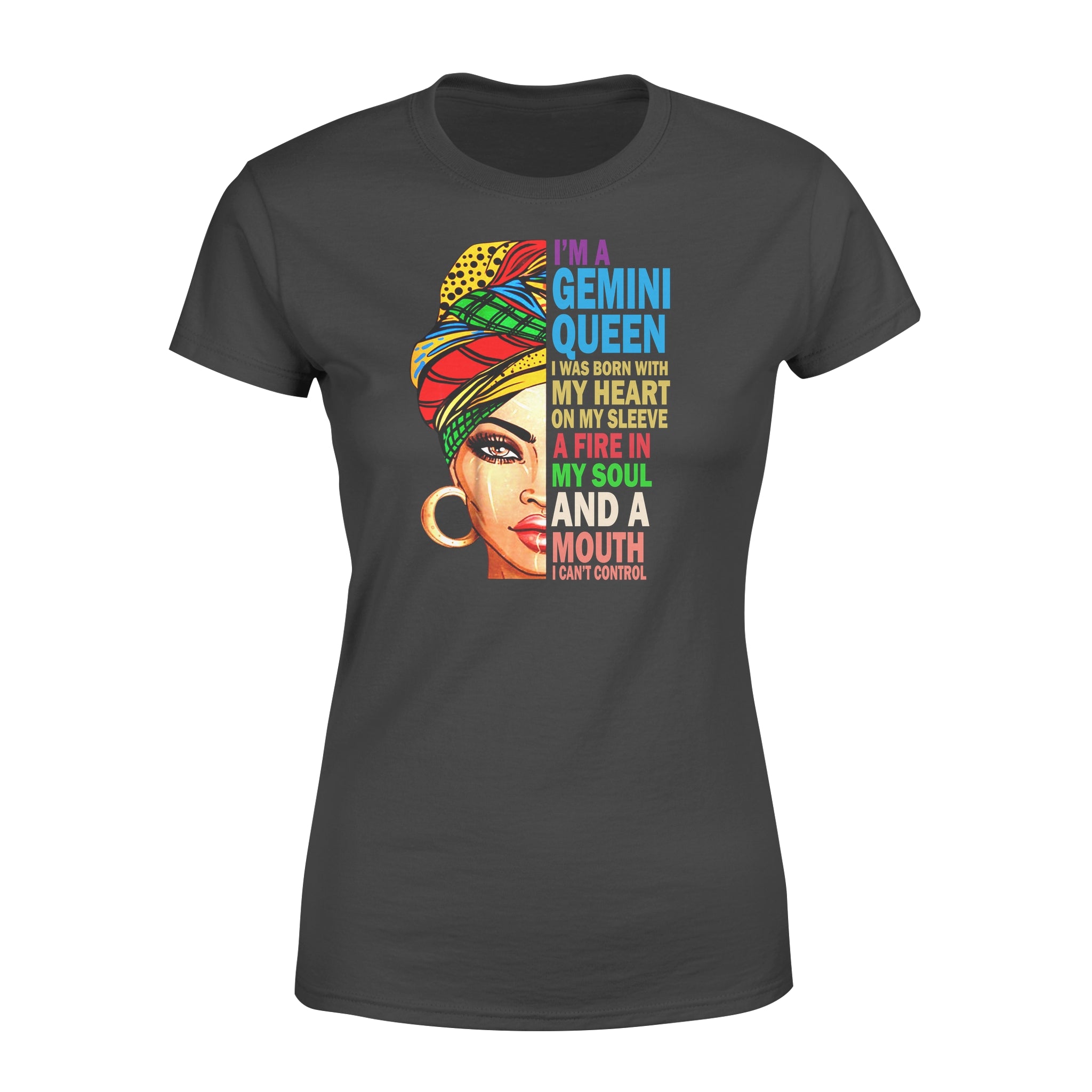 I Am A Gemini Queen Black Women Gift – Premium Women’s T-shirt