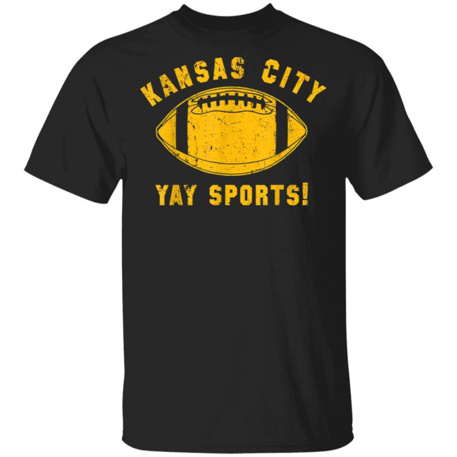 Kansas City Yay Sports Funny Football Vintage TShirt