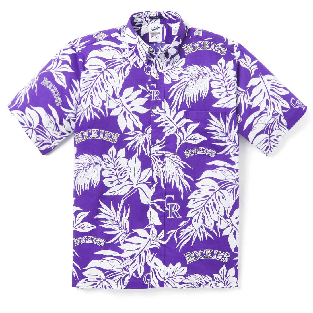 Colorado Rockies Logo Aloha Hawaiian Shirt