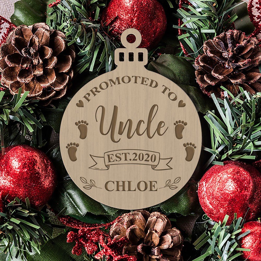 Personalized Christmas Gifts 2020 For New Uncle Promoted To Uncle Ornament