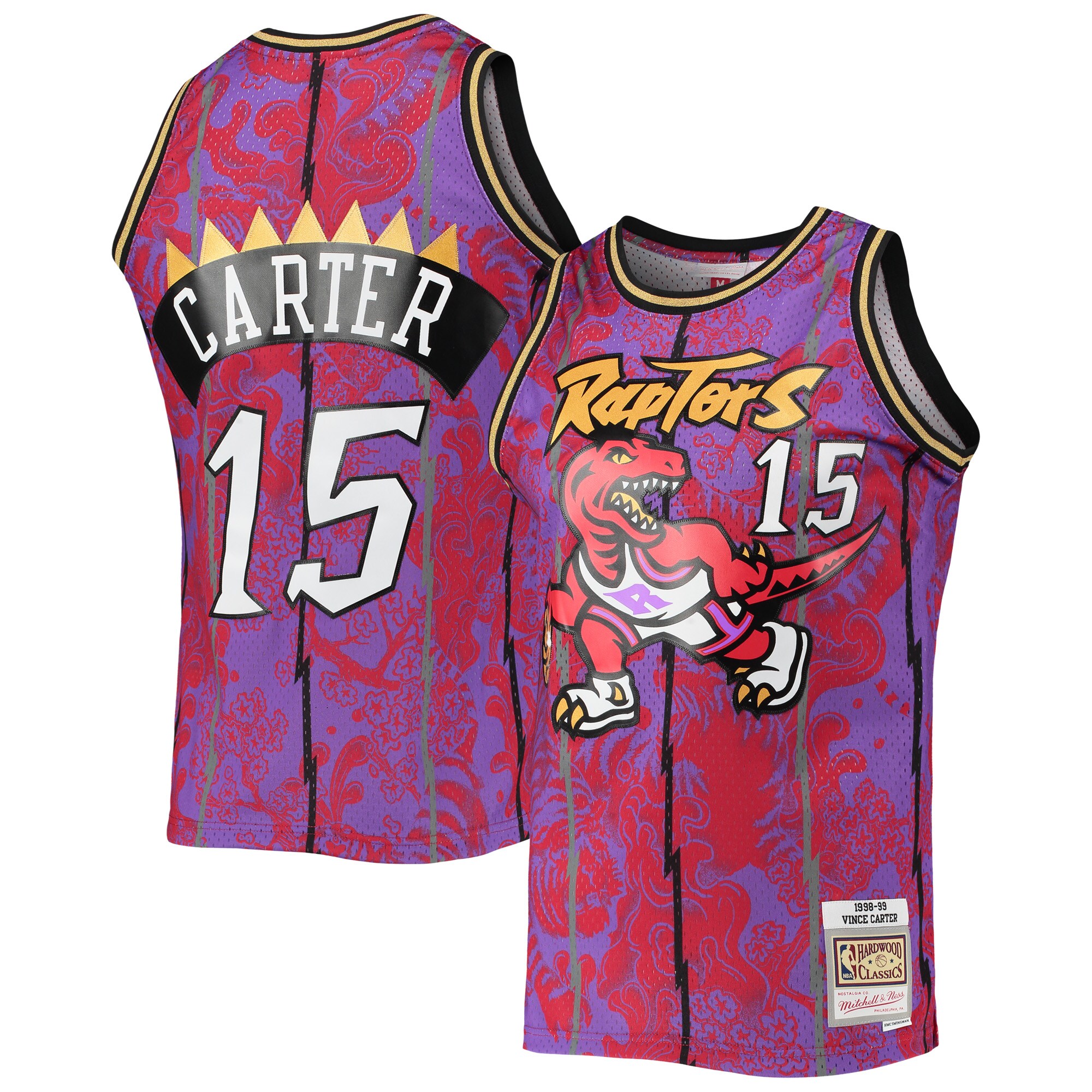 Vince Carter Toronto Raptors Mitchell & Ness Hardwood Classics 1998-99 Lunar New Year Swingman Jersey – Purple