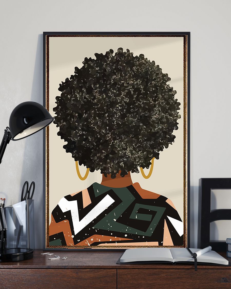 African – Black Art – Black Girl Magic Vertical Canvas And Poster | Wall Decor Visual Art