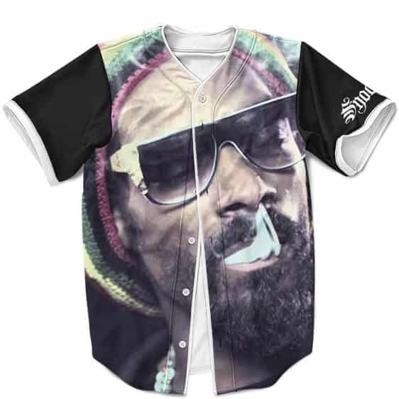 Snoop Dogg Merch Unique Snoop Lion Smoking Weed Rasta Baseball Shirt