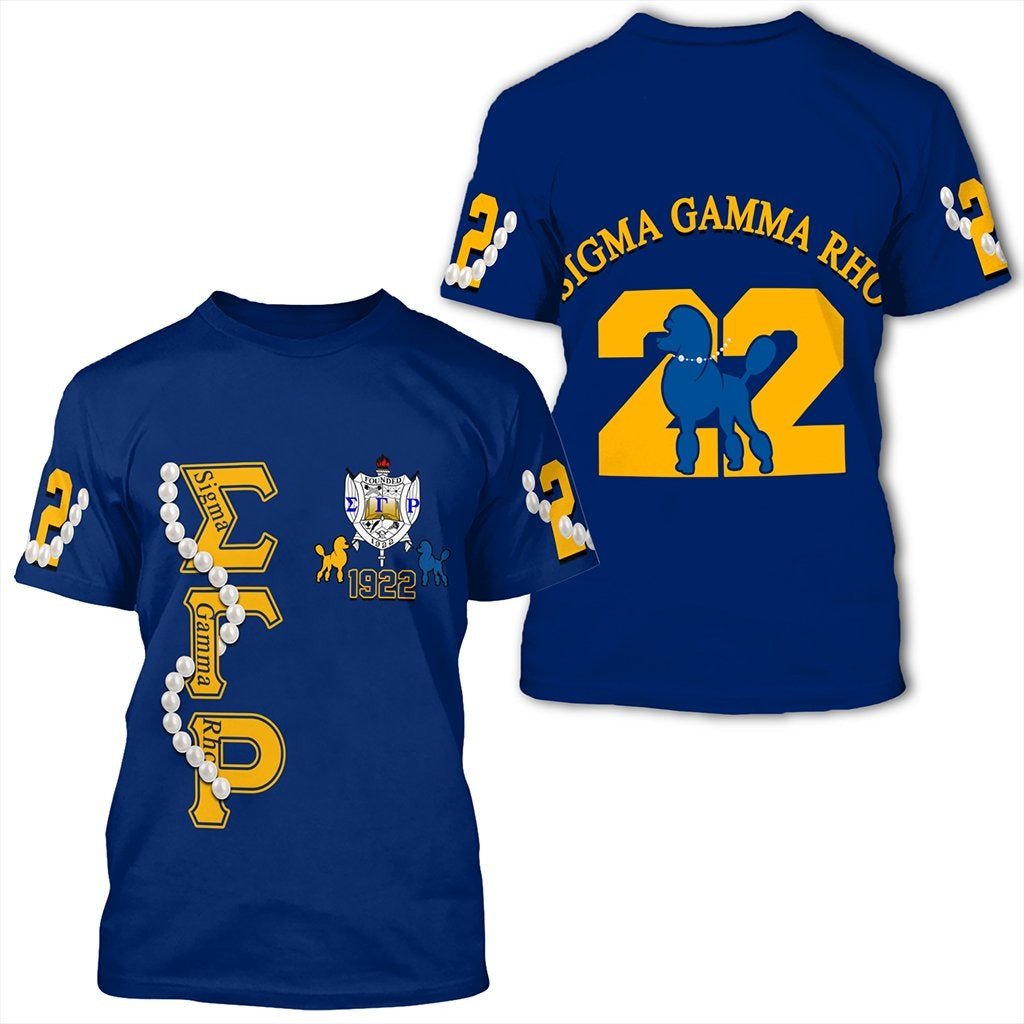 Sorority Tshirt – Sigma Gamma Rho Pearl Blue Tshirt