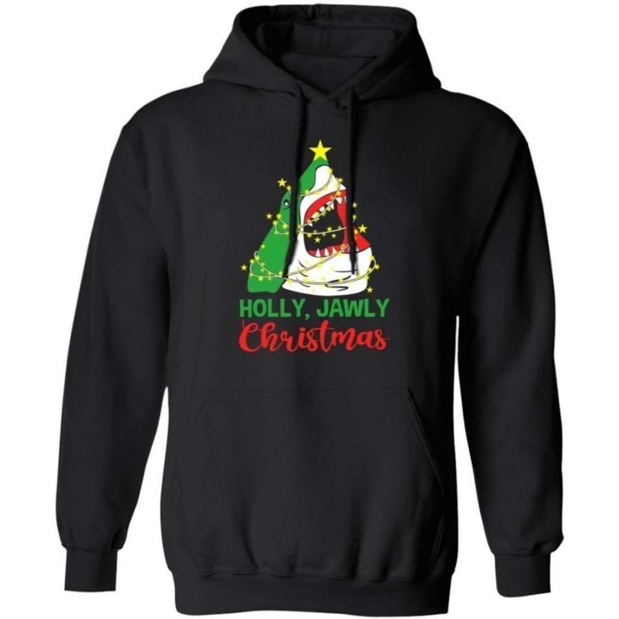 Holy Jawly Christmas Shark Hoodie Xmas Gift MT11