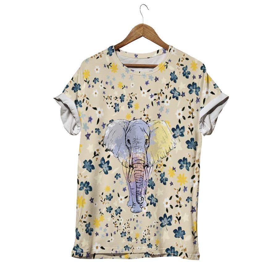 Wildflower Yellow Elephant T-shirt