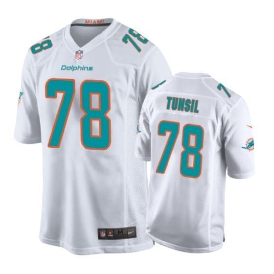 Dolphins Laremy Tunsil Game White Mens Jersey