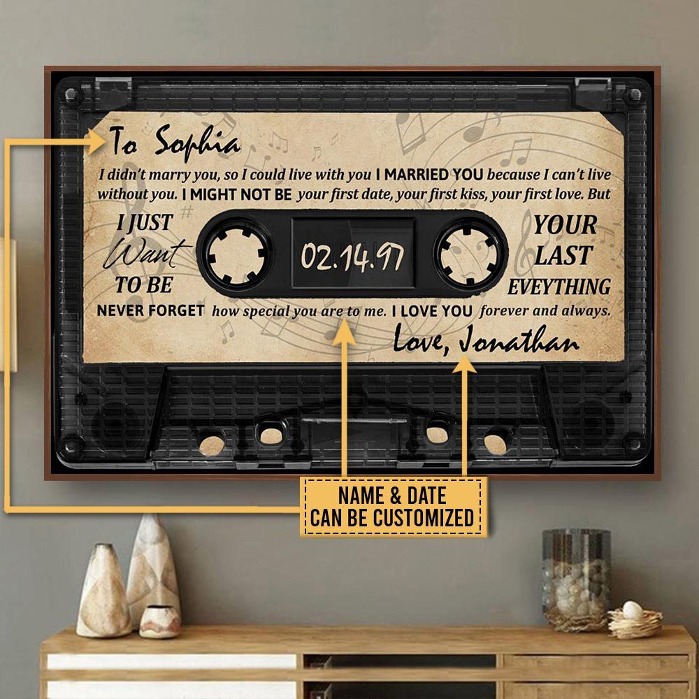 Aeticon Gifts Personalized Music Forever And Always Canvas Mom Dad Gift Home Decor