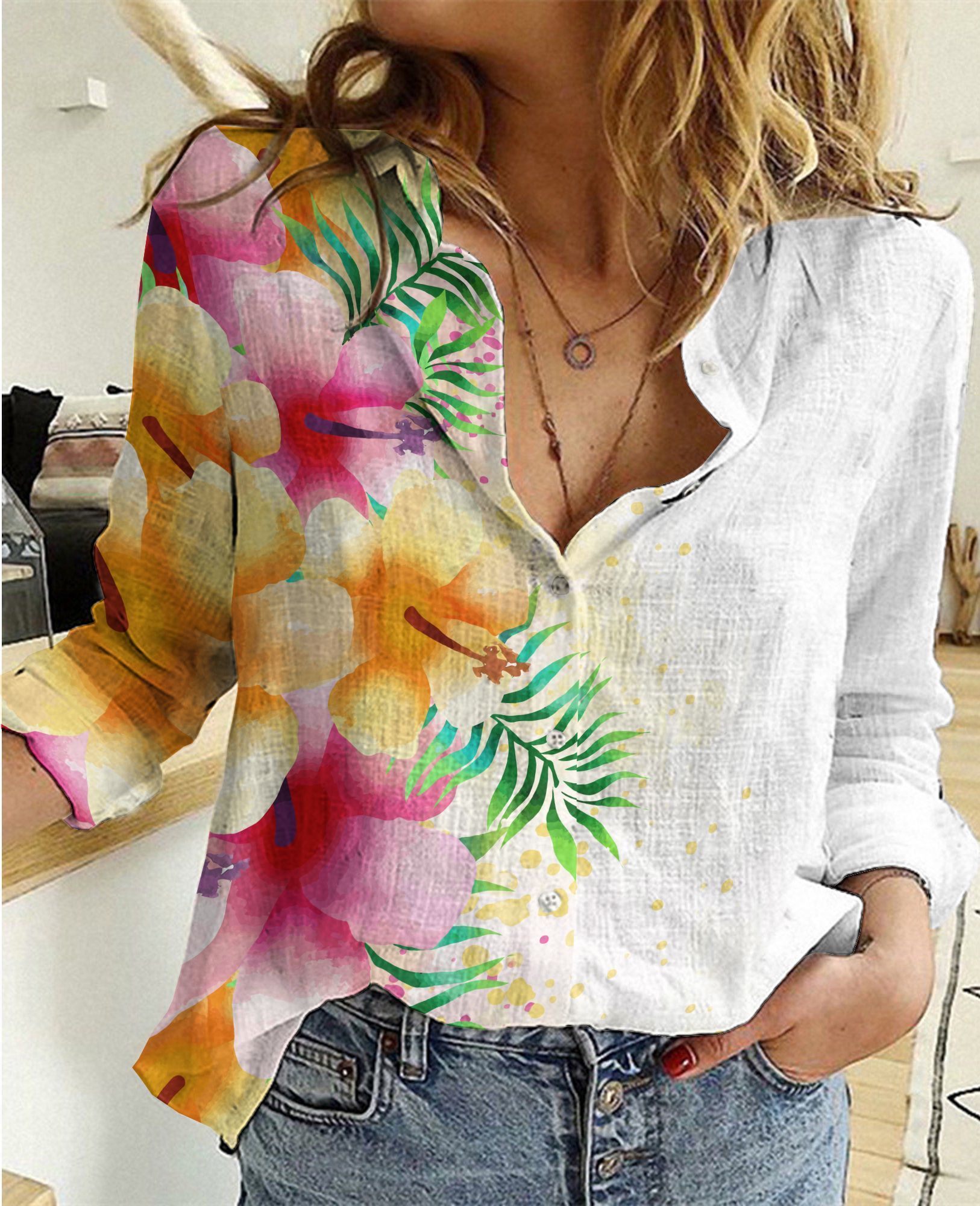 Love Hawaiian Cotton And Linen Casual Shirt Ha106970