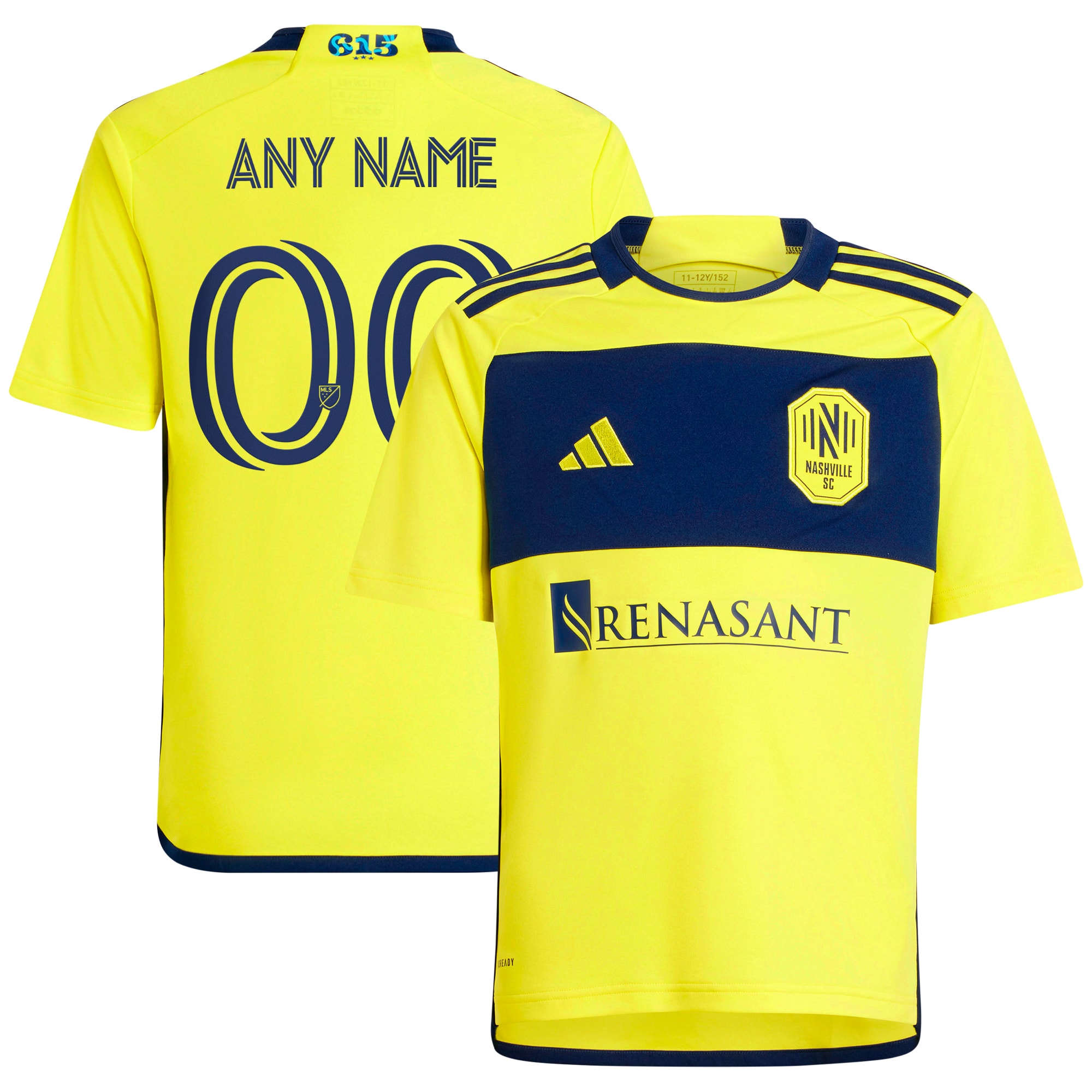 Nashville SC Youth 2024 The 615 Kit Replica Custom Jersey – Yellow