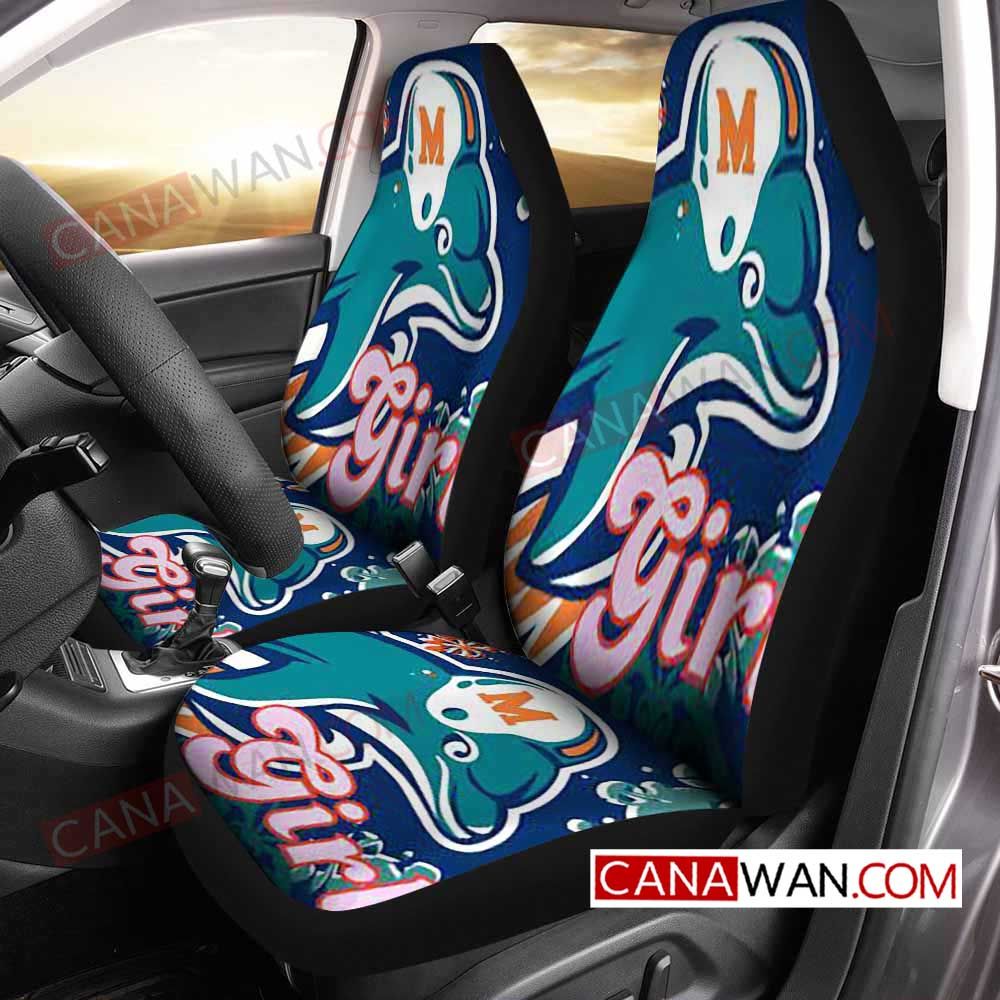 Miami Dolphins Style211 (1) 3D Customized Personalized Car Seat Cover