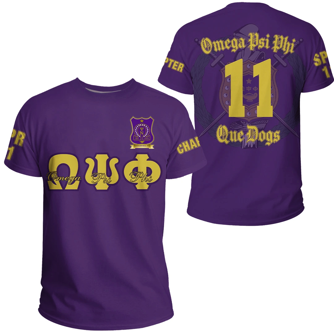 Fraternity Tshirt – Omega Psi Phi The Psi Nu Chapter Tshirt