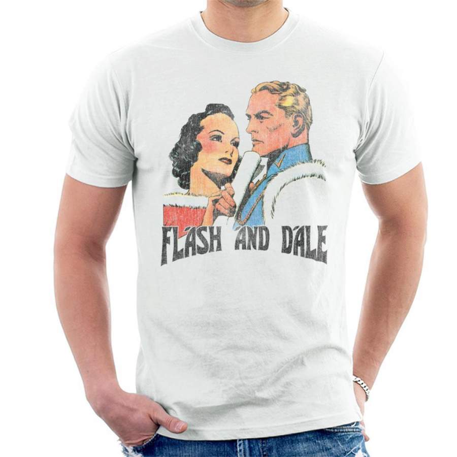 Flash Gordon And Dale Distressed Men’s T-Shirt