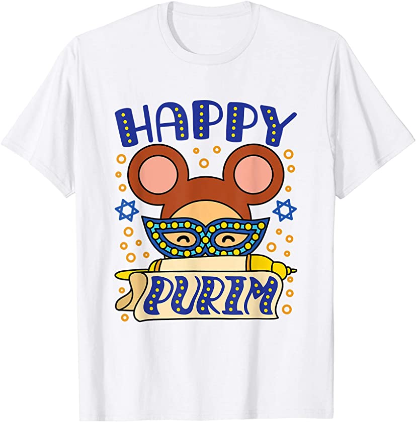 Animal Mask Costume Jewish Purim T-Shirt