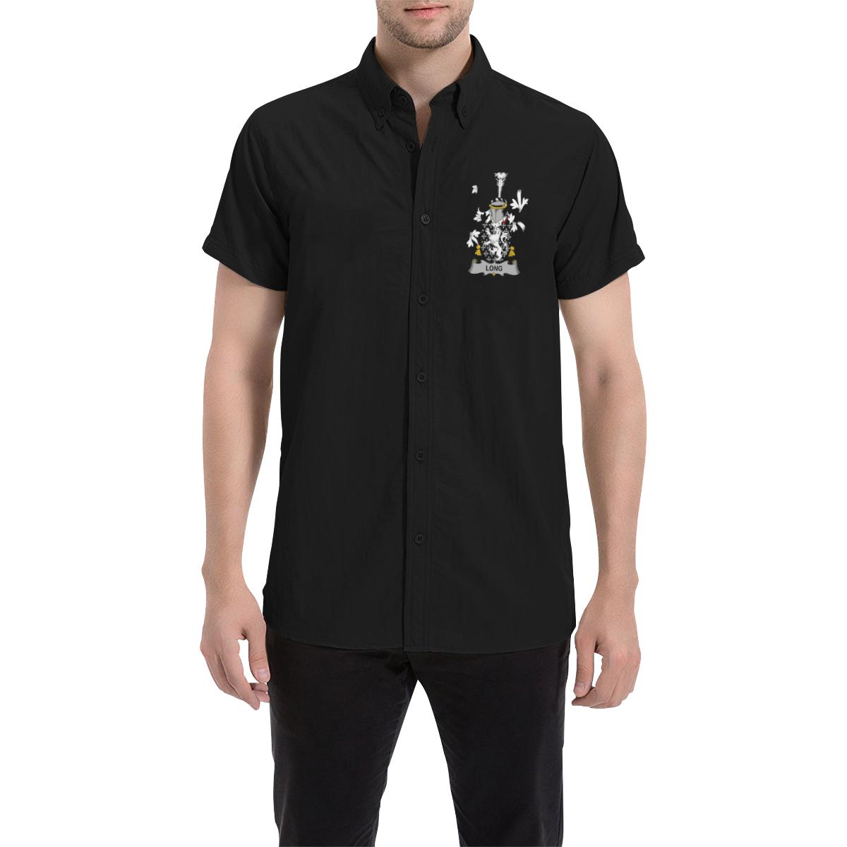 Long or Longe Ireland Short Sleeve Shirt - Irish Family Crest A7