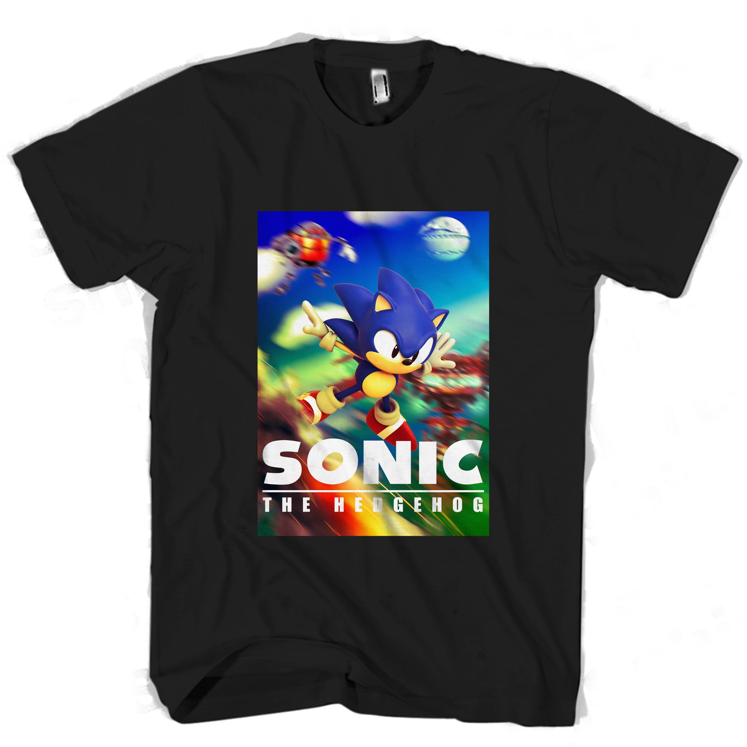 Sonic The Hedgehog Poster Clasic Man’S Tee T-Shirt