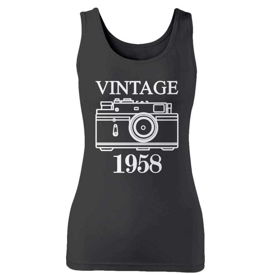 Vintage 1958 60th Birthday 60 Years Old Woman’s Tank Top