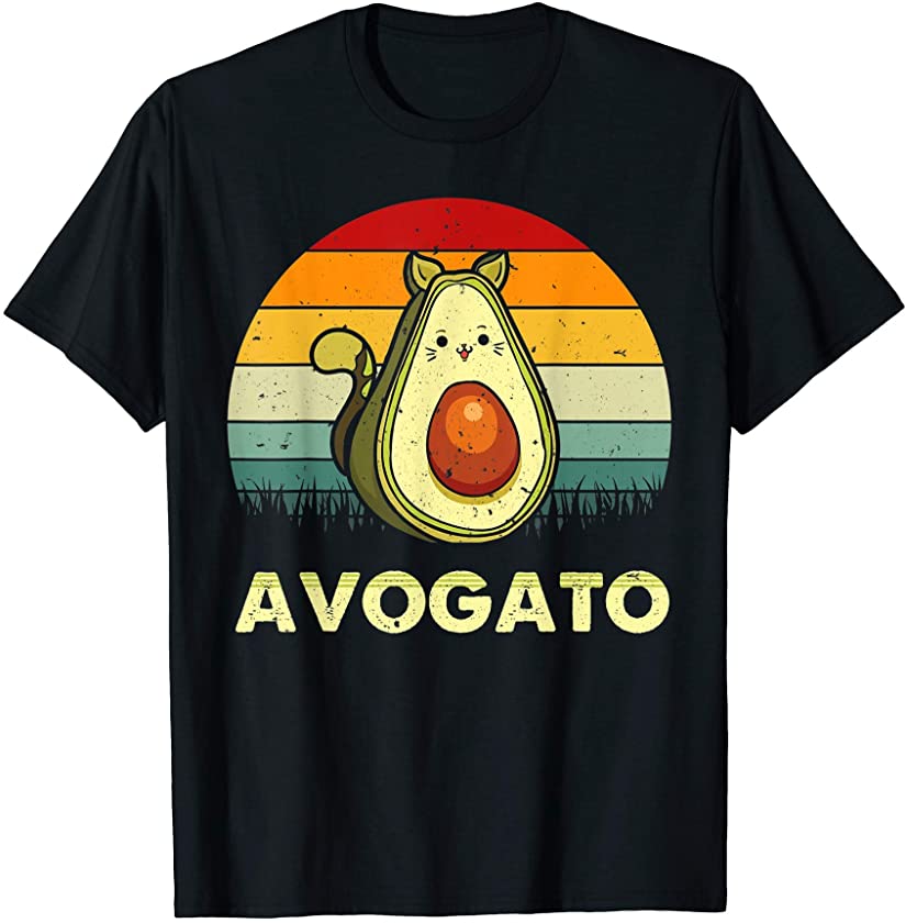 Avogato Cat Avocado Kitten Pet Lover Funny Cinco De Mayo T-Shirt