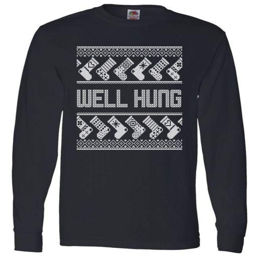 Well Hung Ugly Christmas Long Sleeve T-Shirt