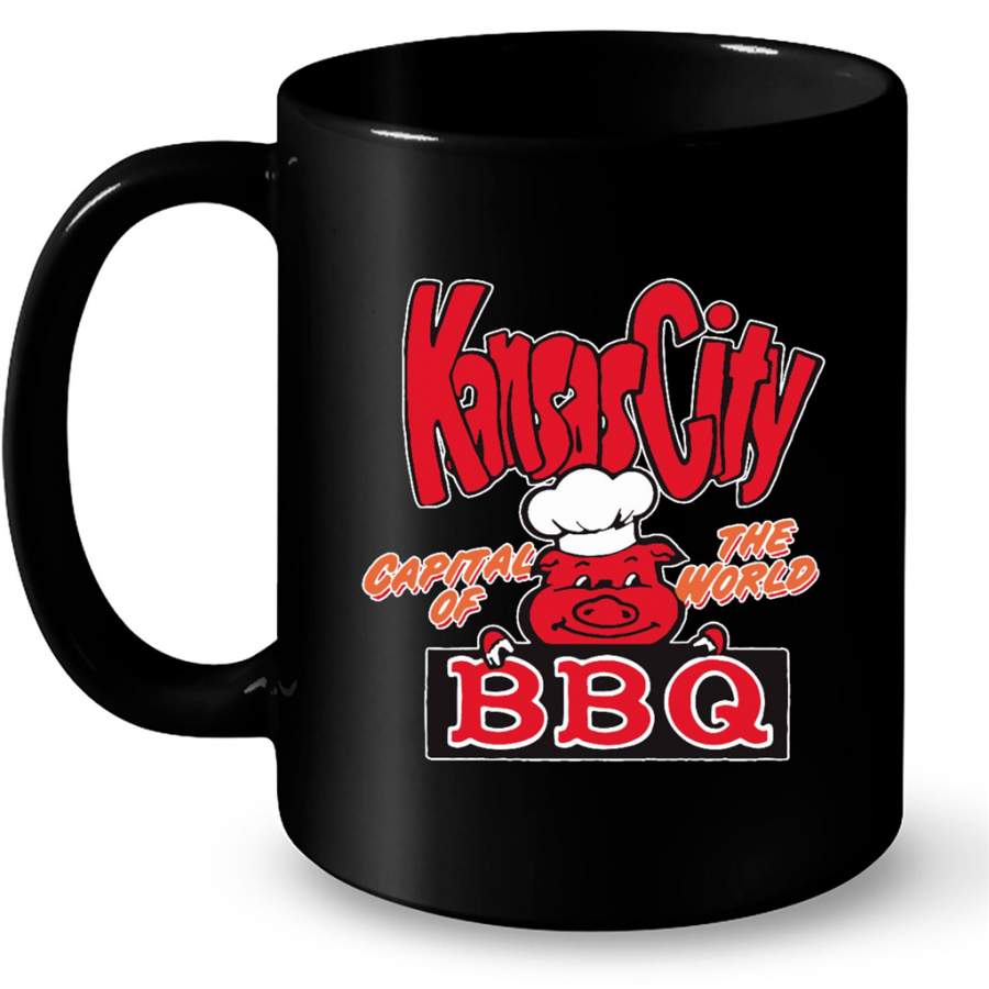 Kansas City Capital Of The World BBQ B – Full-Wrap Coffee Black Mug