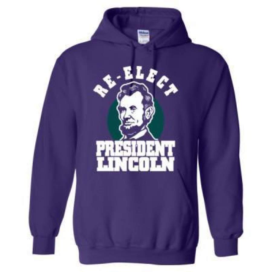 AGR Re Elect President Lincoln – Heavy Blend™ Hooded Sweatshirt