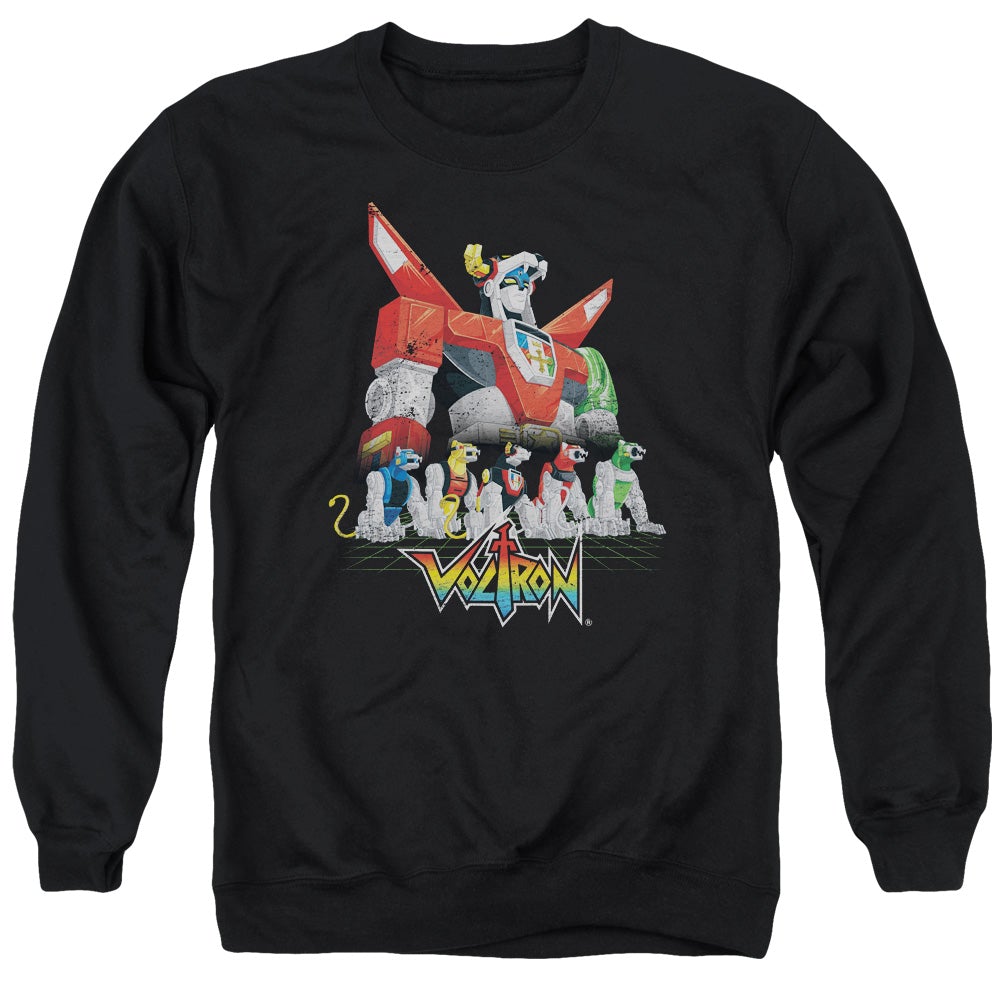 Voltron Lions Mens Crewneck Sweatshirt Black