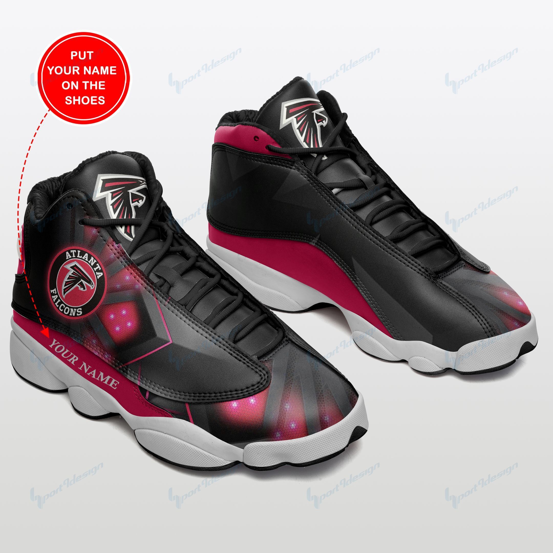 Atlanta Falcons Personalized Air JD13 Sneakers 398