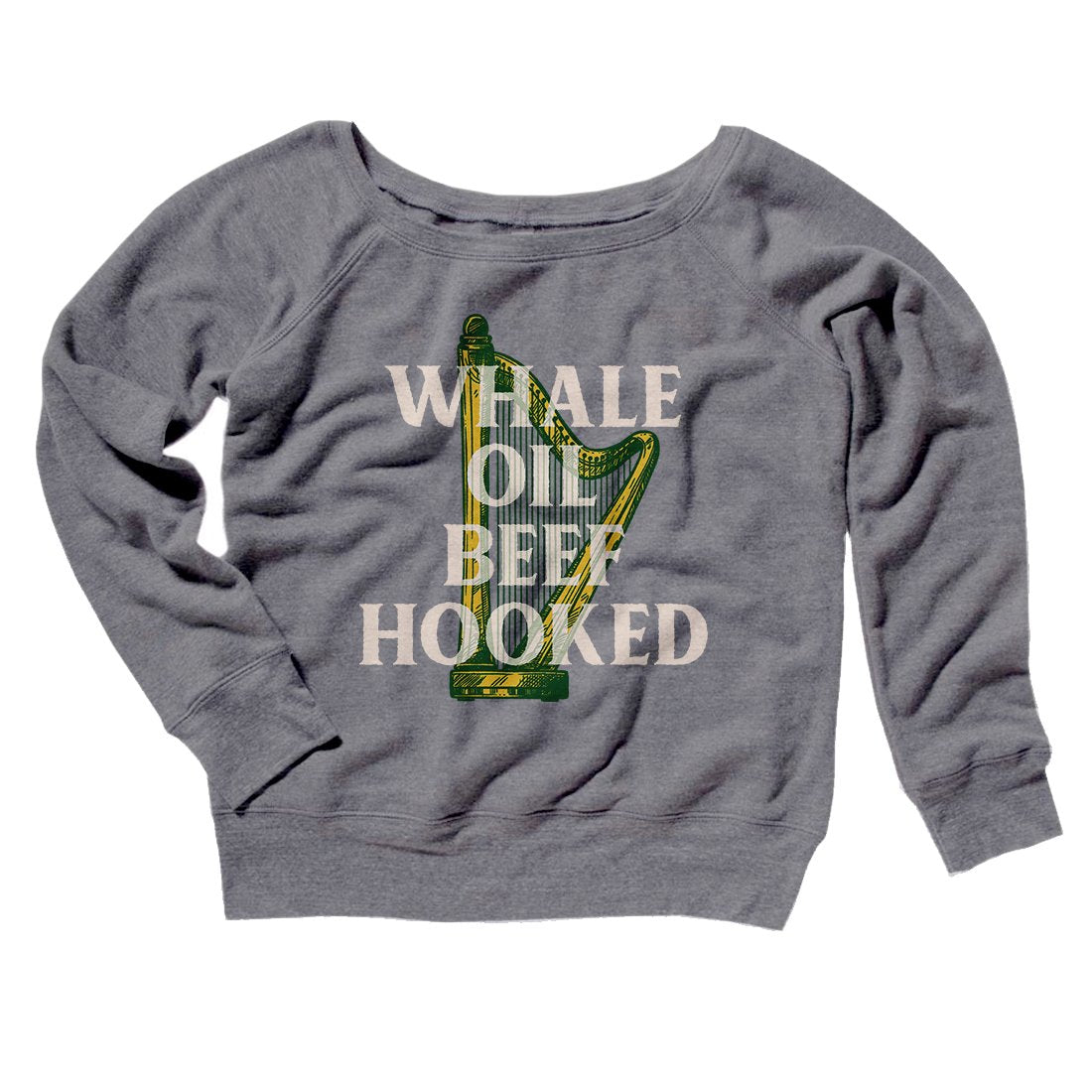 Whale Oil Beef Hooked Women’S Scoopneck Sweatshirt