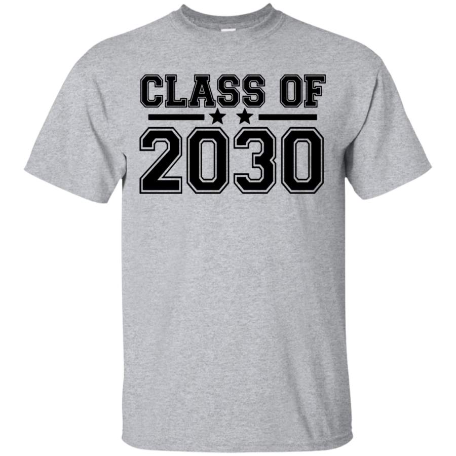 AGR Class Of 2030 Tshirt Kindergarten Shirt – Graduate Keepsake Black