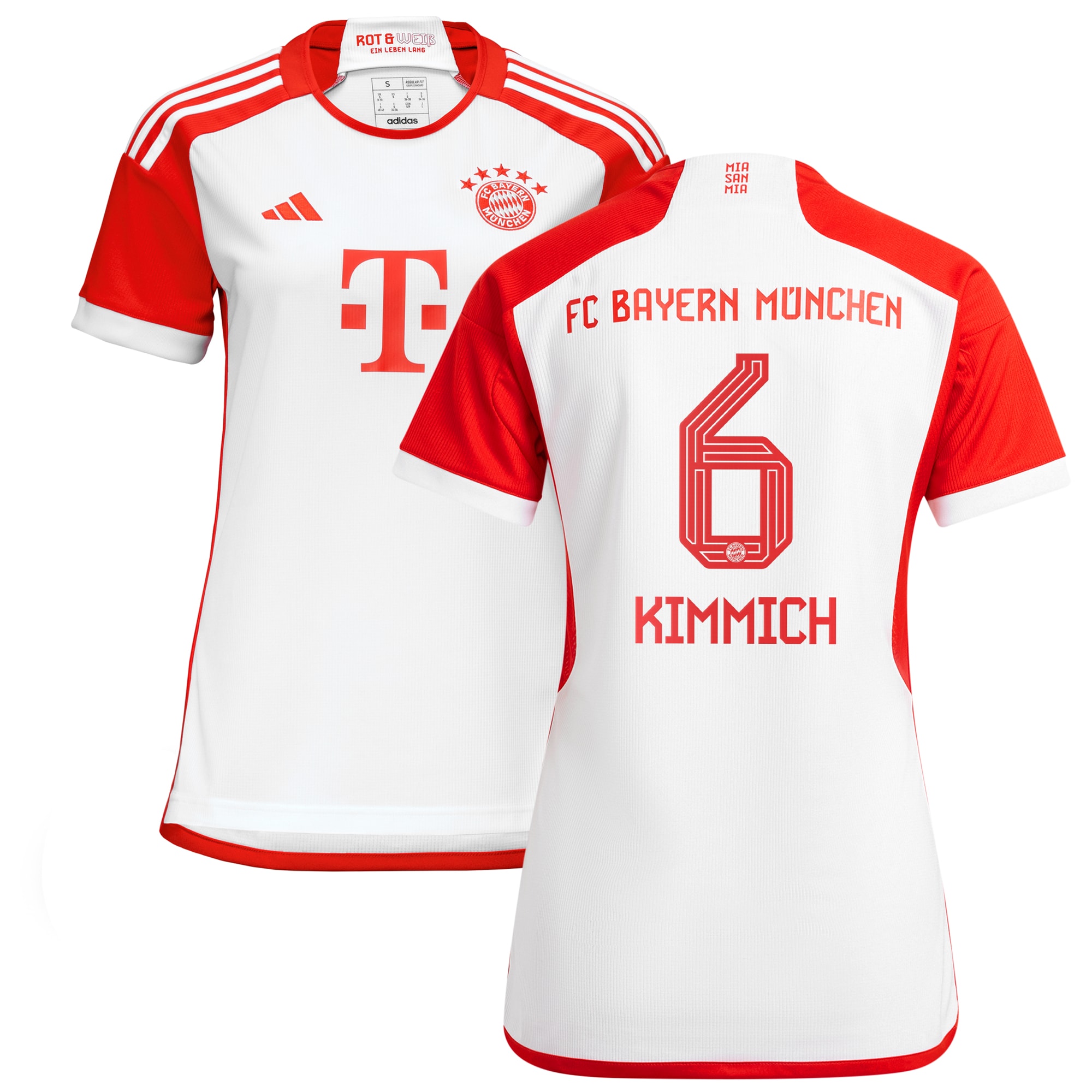 Joshua Kimmich Bayern Munich Women's 2023/24 Home Replica Jersey – White