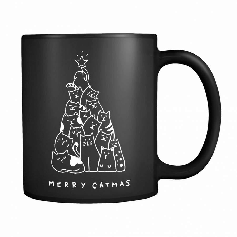 Merry Catmas Cat Lovers 11oz Mug