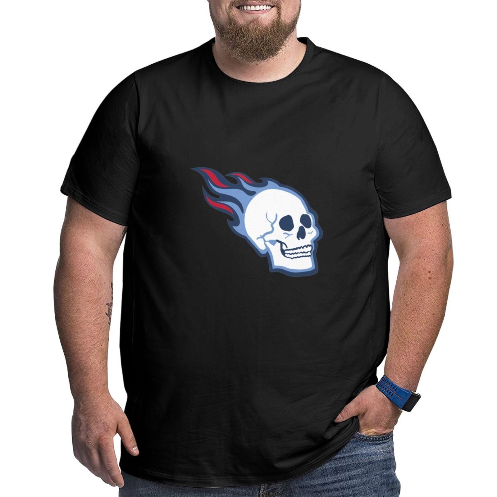 Tennessee Titans Men’s Short-Sleeved Plus Size T-Shirt