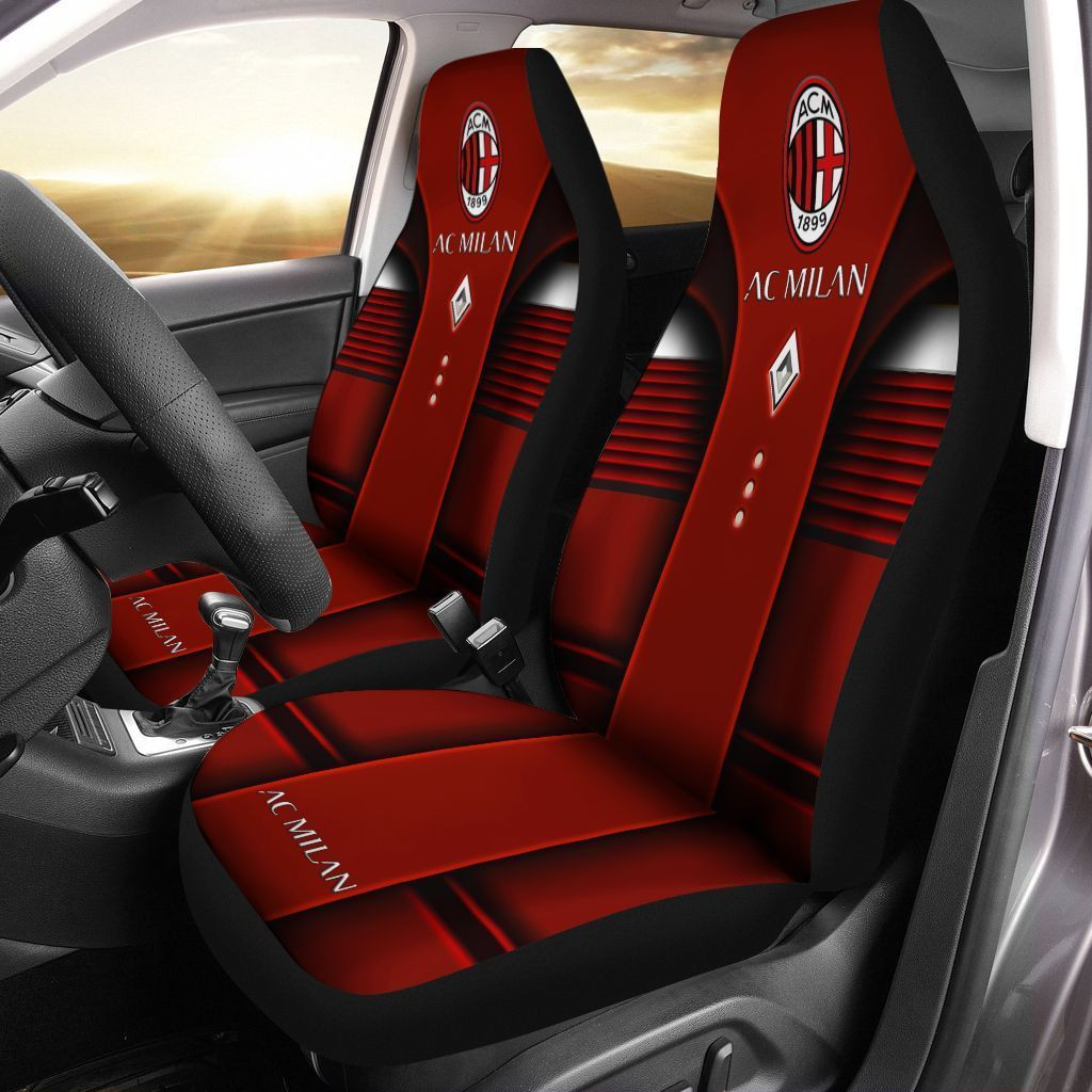 Ac Milan Car Seat Cover Ver 1 (Set Of 2)