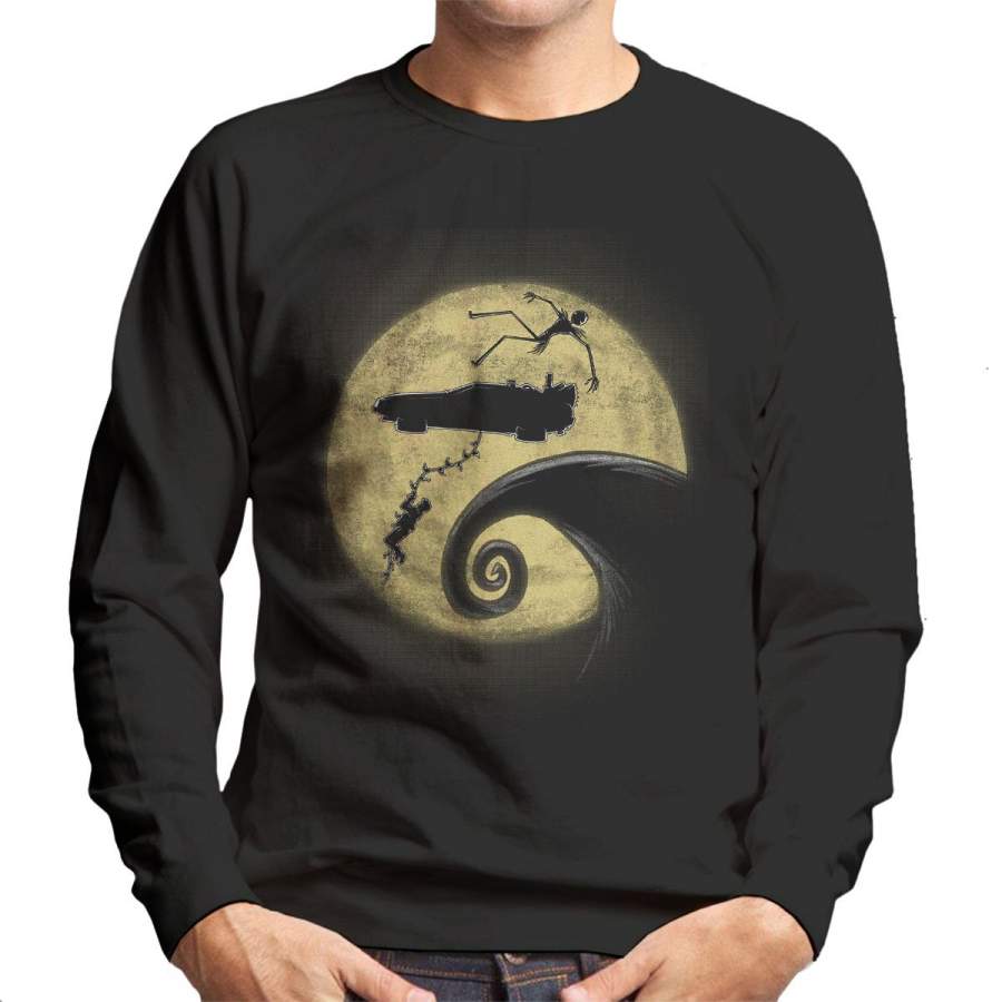 Nightmare Before The Future Back To The Future Mashup Men’s Sweatshirt