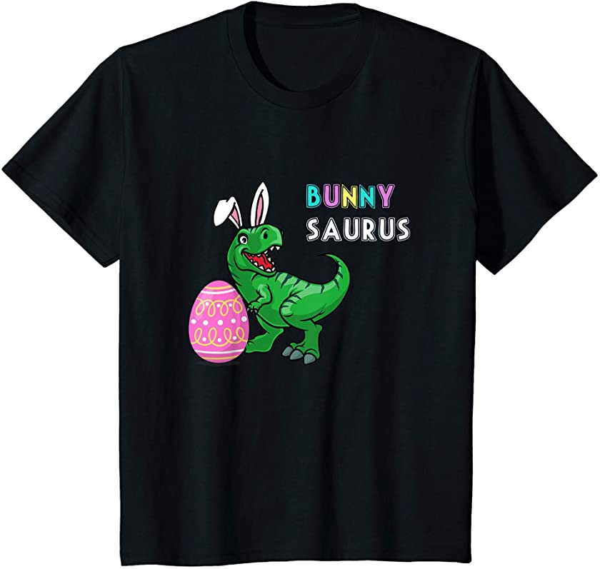 Kids Easter Bunny Saurus T Rex Dinosaur Egg Costume Kids T-Shirt