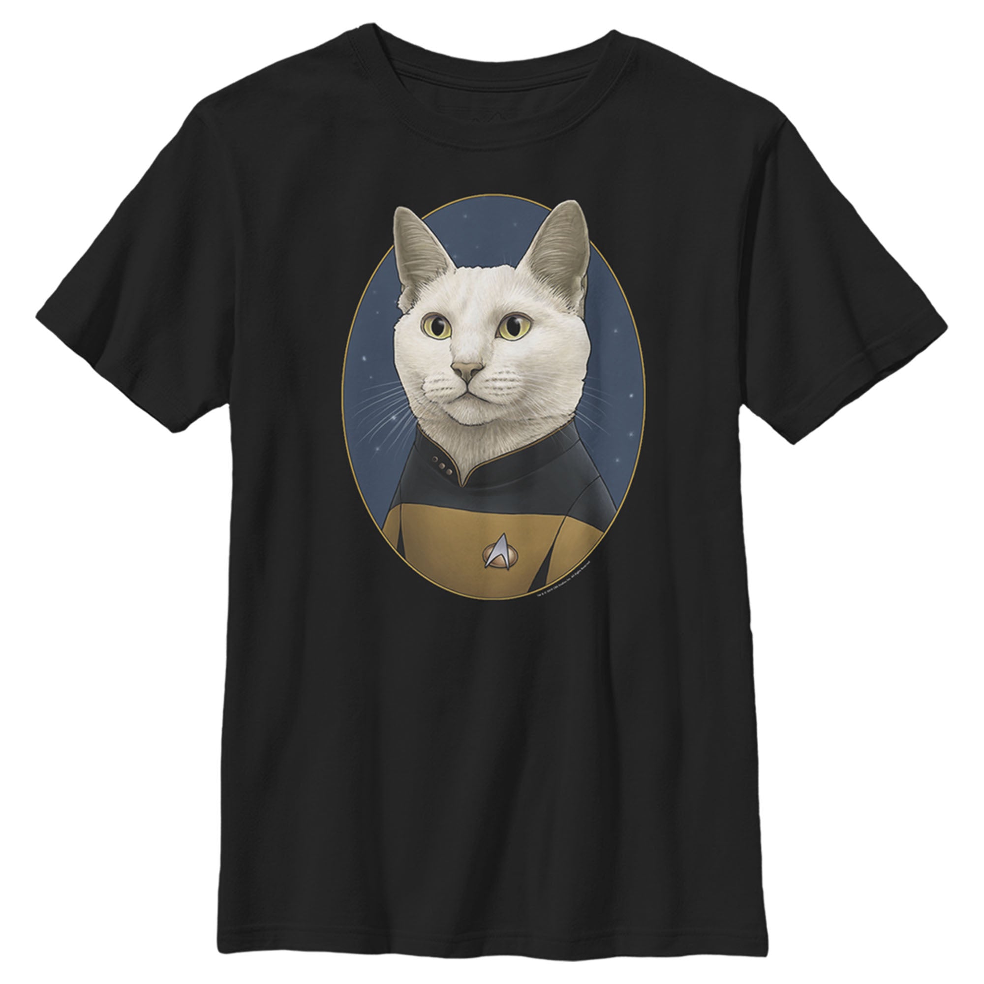 Boy’S Star Trek: The Next Generation Commander Data Cat T-Shirt