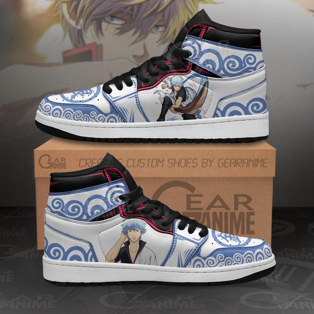 Gintoki Gintama Custom Anime Air Jordan Shoes Sport Sneakers