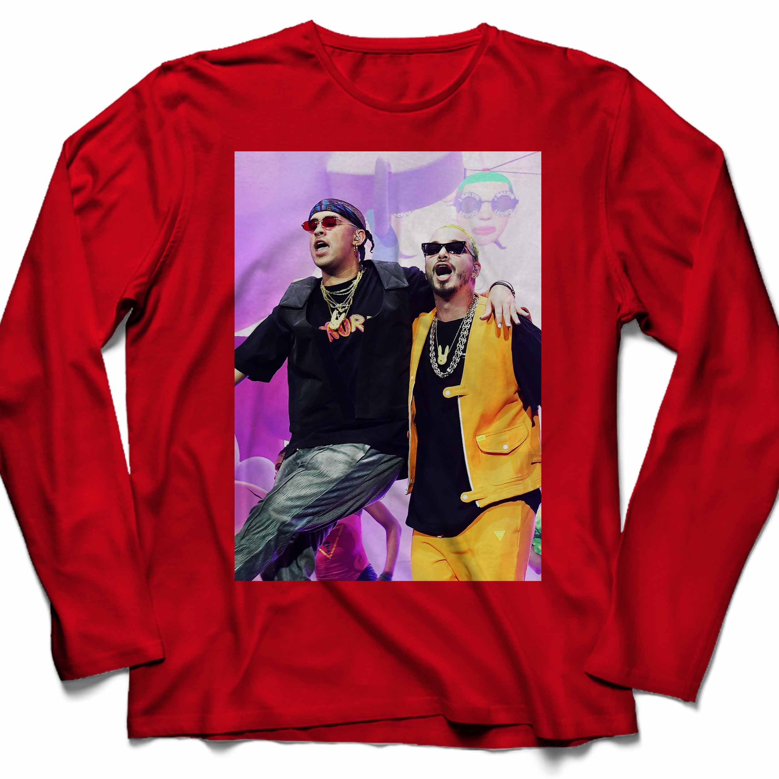 J Balvin Bad Bunny Oasis Spanish Concert Unisex Long Sleeve T-Shirt Tee