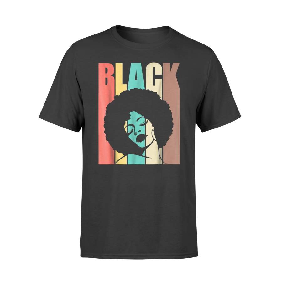 Black Queen Afro Art For Black Goddess T-Shirt