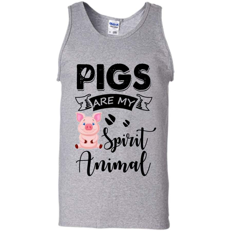 Pigs Are My Spirit Animal A – Canvas Unisex Tank