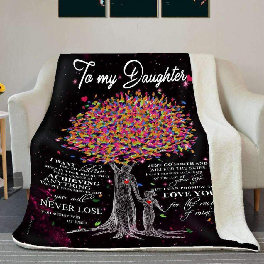 Blanket Gift For Daughter You Will Never Lose