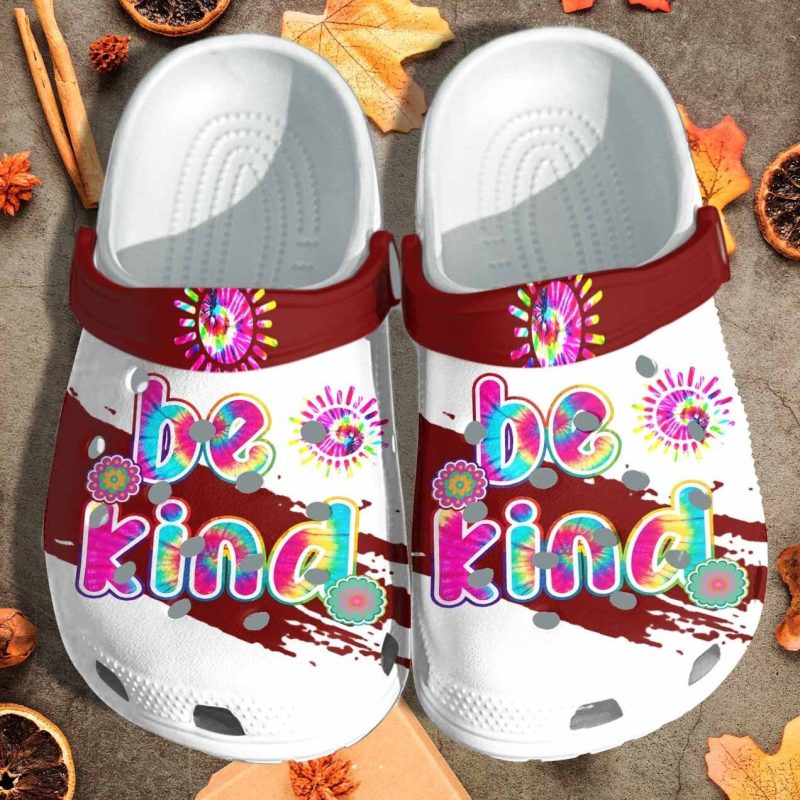 Be Kind Rainbow Custom Shoes Clogs – Autism Awareness Outdoor Shoes Clogs