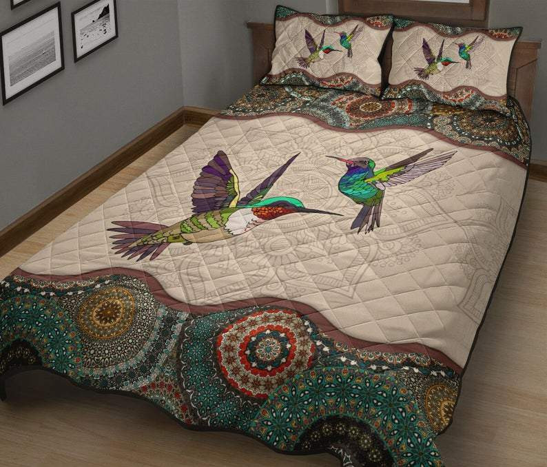 Mandala Hummingbird All Over Print Bedding Set Couple All Over Print