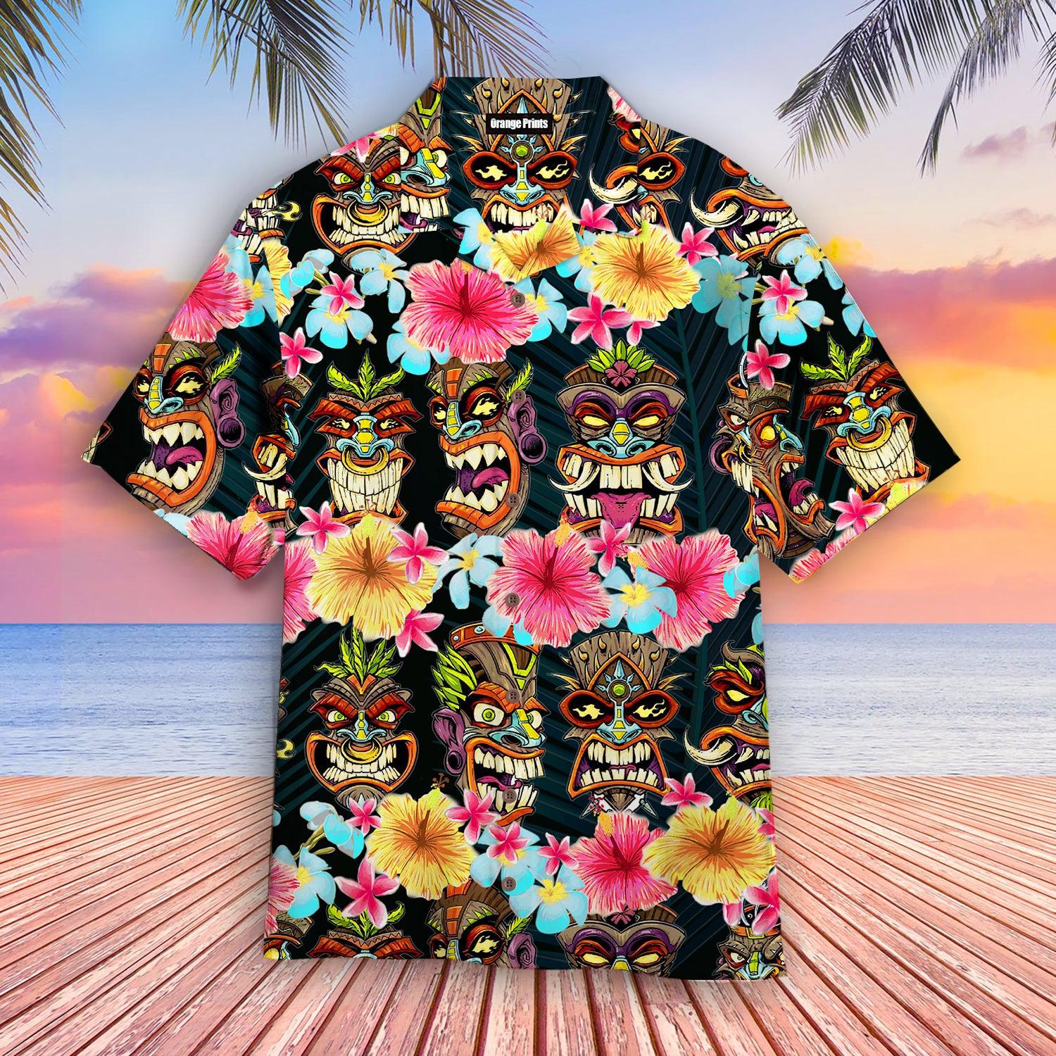 Tiki Head Aloha Hawaii Shirt For Men Women Ha30479