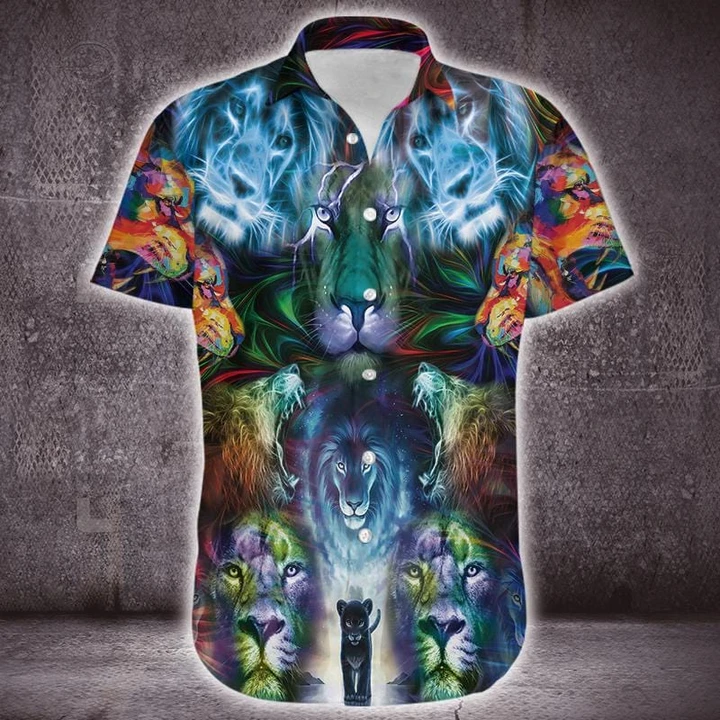 Colorful Lk Hawaiian Shirt Ha25973