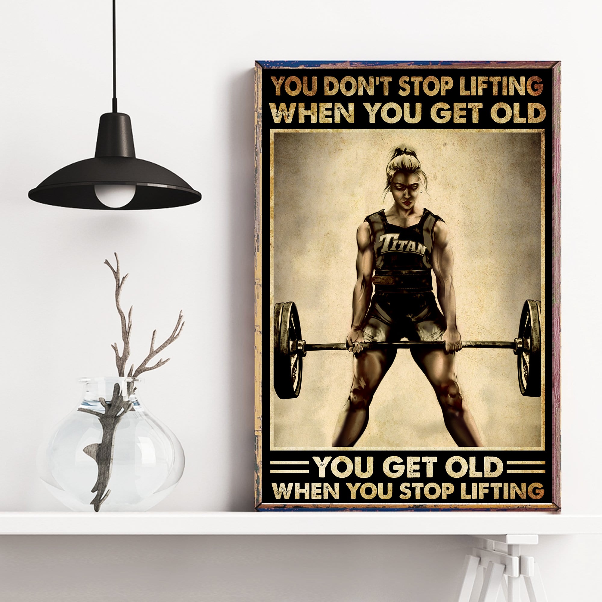 Fitness Girl You Don’T Stop Lifting Poster MrDad Store