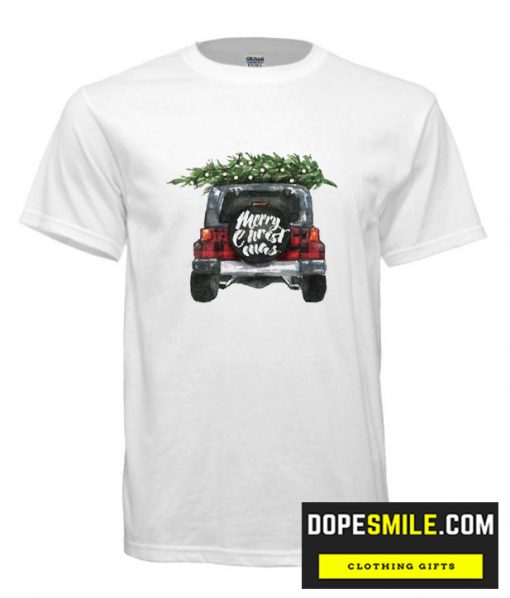 Holiday Plaid Jeep T shirt