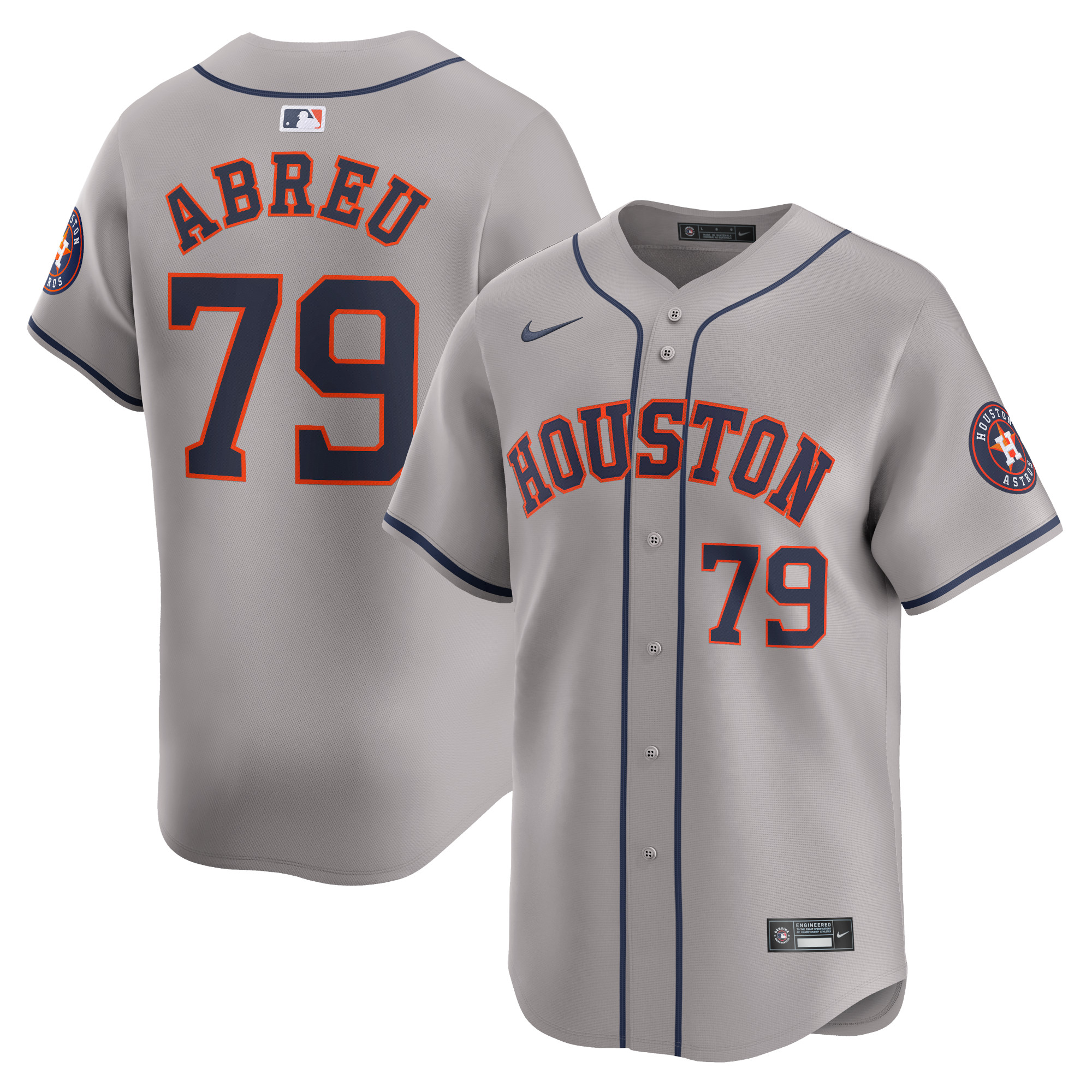 Jose Abreu Houston Astros Away Limited Player Jersey – Gray