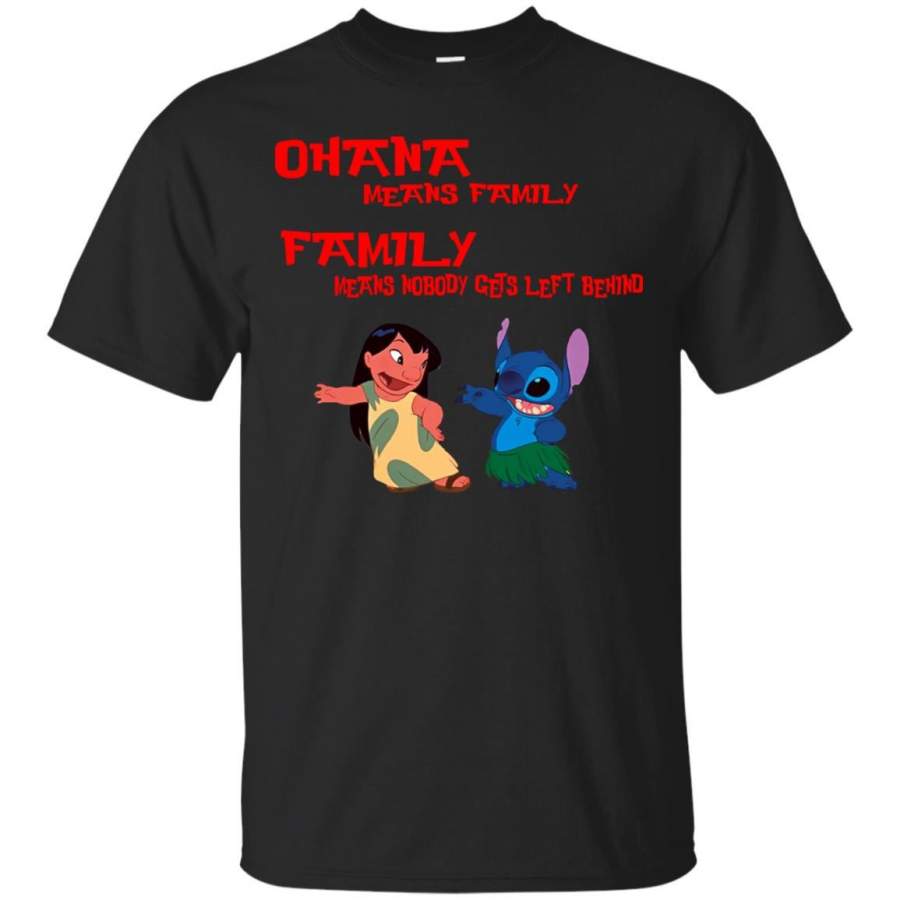 LILO AND STITCH – Lilo and Stitch Ohana Family tshirt T Shirt & Hoodie